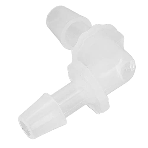 12Pcs Premium Plastic Hose Barb Fittings Elbow Connector Right Angle Barbed Splicer Adapter for Aquarium Lab Tubing Durable PP Material (5.6mm) - size: 5.6mm