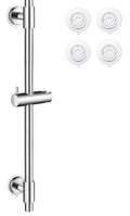 KES No Drill 30-Inch Shower Slide Bar with Adjustable Handheld Shower Head Holder, Self Adhesive, Universal Fit, SUS304 Polished Stainless Steel Drill-Free for Bathroom, F209S78DF-PS - color: Polished Finish, style: 30.7-Inch+Self-adhesive Mounted