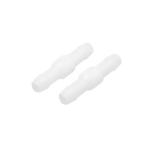 uxcell 50Pcs 3mm Inner Dia White Plastic Joiner Air Water Fuel Hose Tube Connector