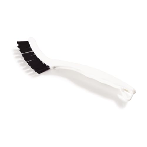 SPARTA Flo-Pac Grout Brush with Nylon Bristles, Scrubber with Handle for Bathroom and Kitchen Tile, 8", White - color: White, size: 8 Inches