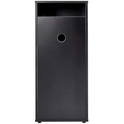 HelloReef 15 Gallon Aquarium Stand – Modern Design, Sturdy Build, Water Resistant Premium Finish, Storage Shelfs Included for Freshwater and Saltwater Tanks (Black) - color: Black