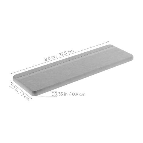 Cabilock 2pcs Quick-Drying Wash Mats for Bathroom Diatomite Mat Non-Slip Soap Holder - color: Grey