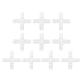 Plastic Hose Barb Fitting 5/8" OD Barb Cross 4 Way Pipe Connector Clear 10 Pcs - size: 5/8"OD