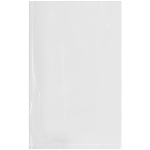 Plymor 5" x 8" (Case of 1,000), 2 Mil Flat Open Clear Plastic Poly Bags - size: 5" x 8" (1,000 Count)