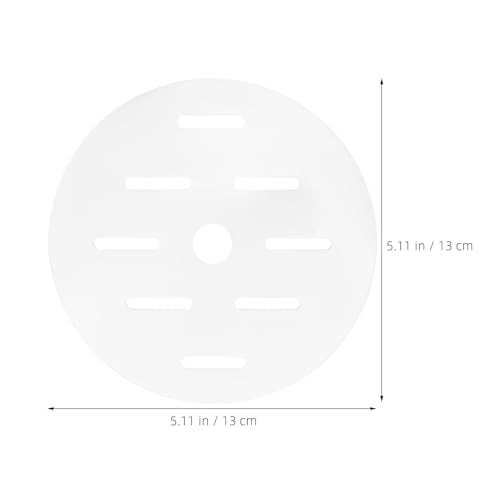 Round Fish Tank Lid 5.12 Inch Clear Aquarium Cover with Cat Proof Mesh for Rimless Fishbowls Protective Top Cover - size: 13.00X13.00X0.30CM