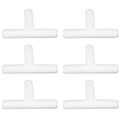 Plastic 1/8" ID Hose Barb Fittings, Equal Barbed Tee Pipe Connectors 3 Way Joint Splicer Mender Union Adapter for Boat Aquarium (Pack of 6) - size: 1/8 Inch