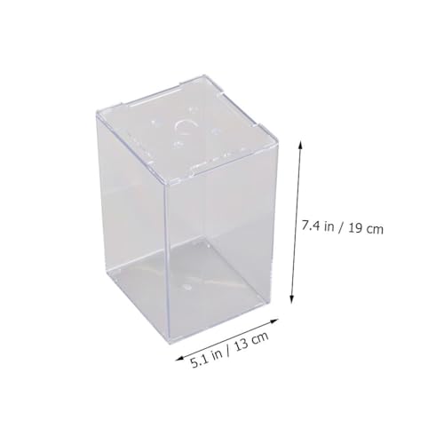 Ipetboom Small Acrylic Fish Tank 7.5 Inch Mini Desktop Aquarium Fish Box for Betta Home Office Decor