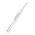 4 PCS 5 Inch Stainless Steel Tweezers, with Straight Round Blunt Serrated Tip, 1/16 Inch Thickness Stainless Steel, Multipurpose Daily Garden Home Lab Craft Repairing Tool - size: 5"L(1/16"T)