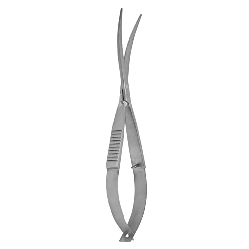 Stainless Steel Waterweed Tool Shears, Spring Rebound Aquatic Plant Trimming Scissors with Curved Blades for Precision Landscaping in Small Fish Tanks