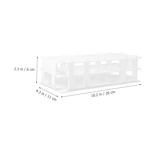PRETYZOOM 40Holes Test Tube Rack Sturdy Test Tube Holder for Tubes Detachable Design for Easy Cleaning Laboratory Organizer for Enhanced Productivity
