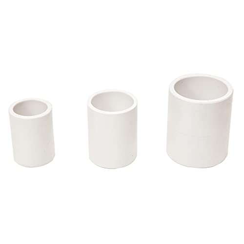 10pcs 1" PVC Pipe Coupling Adapter Pipe Fittings Slip (Socket x Socket) Schedule 40 Easy to Install,and High Tensile for Home or Industrial Use White (Pack of 10) (1 Inch) - size: 1 Inch