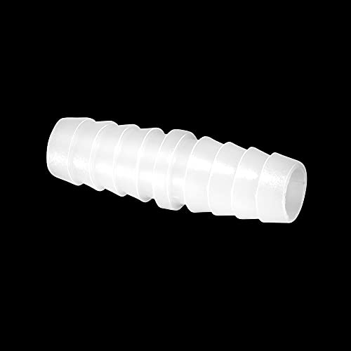 Feelers 3/8" x 3/8" Plastic Hose Barb Fitting 15 Pack, Equal Barbed Splicer Connector, Straight Union Adapter for Aquarium, Air Line, Fuel Line, Liquid Transfer - size: 3/8 Inch, style: 15pcs-Straight