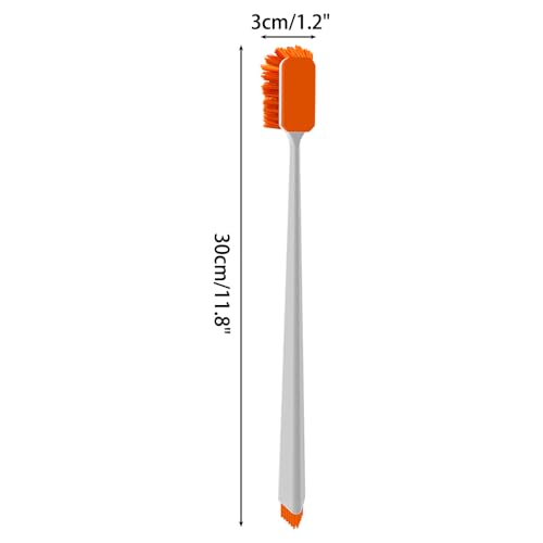 MiOYOOW Aquarium Cleaning Brush, Double Sided Aquarium Algae Scraper with 2PCS Felt Cloth Wipe Long Handle Fish Tank Glass Cleaner for Aquariums Home