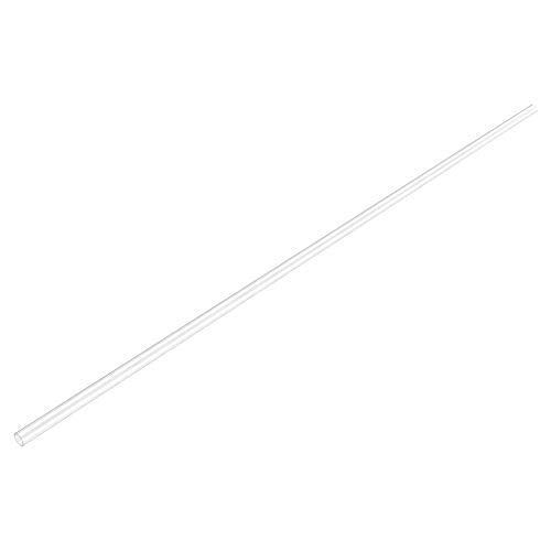 uxcell 2pcs Clear Rigid Tubing 4mm(5/32'') ID x 6mm(1/4'') OD x 2Ft Length Round Plastic Polycarbonate Tube
