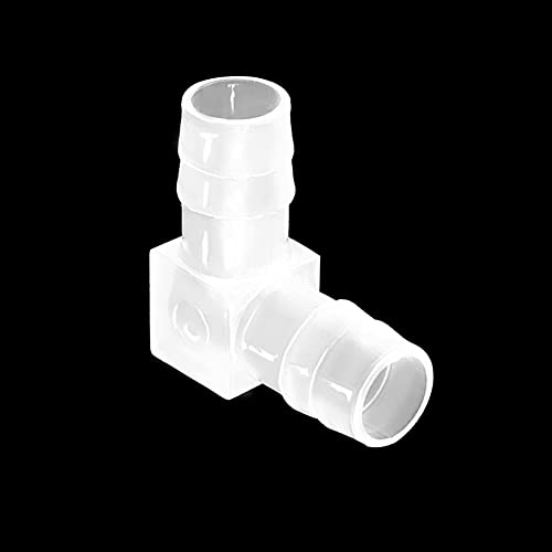 1/2" Hose Barb 90 Degree Elbow L Fitting, Equal Barbed Joint Splicer Mender Adapter Union Adapter for Boat Aquarium Fuel Gas Liquid Air (Pack of 5) - size: 1/2 Inch