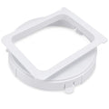 Portable Air Conditioner Exhaust Duct Interface 5.9 Inch Square to Round Adapter for Midea KY25 JHS Vissani - Please Confirm Size & Shape Before Purchase - style: KY 25