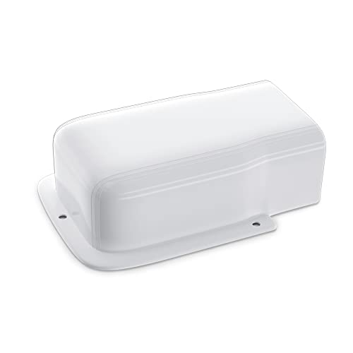 4" Entry Wall Cover Line Cover Set Parts PVC Accessory for Decorative for Ductless Mini Split, Central AC and Heat Pumps, White - color: White, size: 4 inch