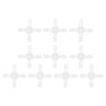 Plastic Hose Barb Fitting 5/32" OD Barb Cross 4 Way Pipe Connector Clear 10 Pcs - size: 5/32"OD