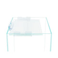 Nano Tall Rimless Frameless Extra Clear Glass Aquarium, Low Iron Glass Tank, 5mm Glass, White Leveling Mat Included, w/Lids Options - size: 5 GAL 9.8x9.8x11.8 in
