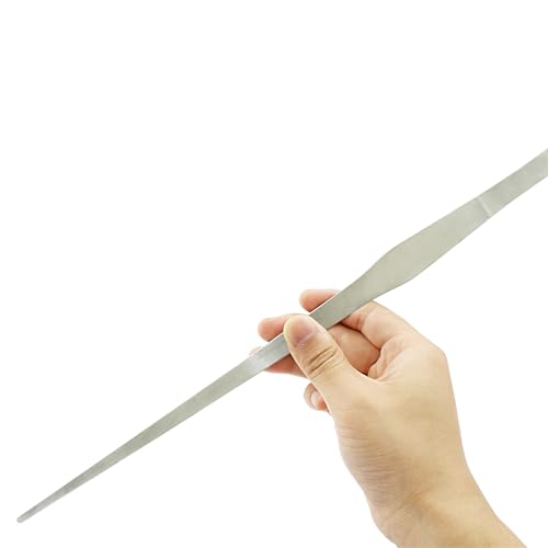 15 Inch Stainless Steel Tweezers, Reptile Feeding Tongs, Non-Slip Long Straight Tweezers Tongs Tool with Precision Serrated Tips for Aquarium, Garden, Kitchen, Industrial work, Laboratory