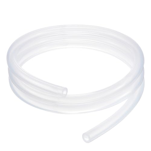 METALLIXITY Silicon Tubing(1/8" ID x 3/16" OD x 6.6Ft), Pure Silicone Hoses High Temp - for Printer, Hot Water Dispenser, Engine, Brewing, Fish Tank Air Pump, Pump Transfer, Clear - size: 6.6 Feet, style: 1/8" IDx3/16" OD