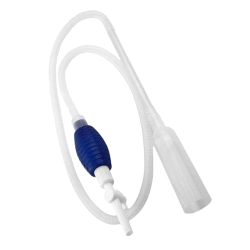 Fish Tank Siphon Cleaner Manual Pump Aquarium Gravel Vacuum Tool Medium Size Water Changer for Aquarium Maintenance