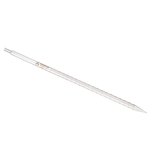 PATIKIL Graduated Dropper Pipettes, 1 Pcs 20ml Reusable Borosilicate Glass Pipette for Transfer Liquid for Laboratory, Chemistry, Clear - size: 20ml