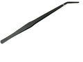 RLECS 15 inch Aquarium Tweezers Non-Slip Stainless Steel Curved Tweezer with Carbonation Protection Coating Fish Tank Cleaner Aquarium Accessories, Black