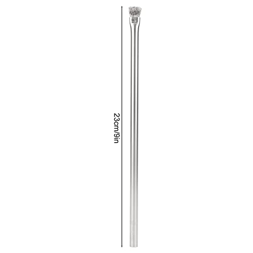 PENO Wire Bristles Brush, Professional Aquarium Brush 304 Stainless Steel for Fish Tank for Wood Hard 23cm/9.1in