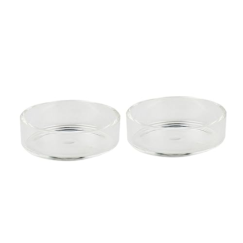 5pcs Crystal Shrimp Feeder Dish Round Shrimp Food Basin Aquarium Fish Feeder Feed Dish Tank Bowl - size: Size 2