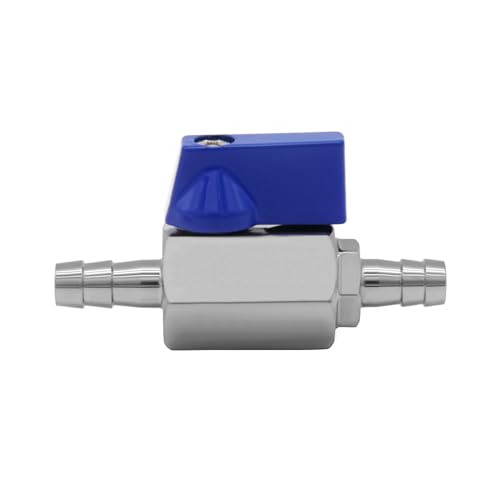 Stainless Steel 1/4" Mini Ball Valve Shut Off Valve 1/4" Hose Barb - size: 1/4" Hose Barb, style: Pack of 1
