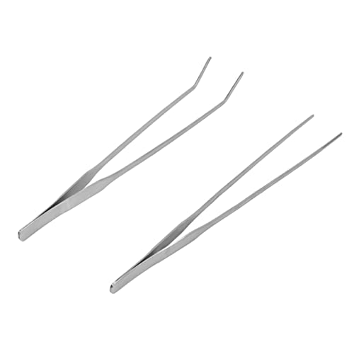 Drfeify Aquarium Tools Kit Premium Stainless Steel for Aquarium Fish Tank Maintenance and Plant Care, 4 in 1 Set for Plants Enthusiasts