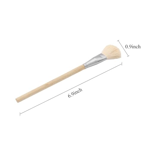 Gilding Brush - Goat Hair Paint Brush for Edible Gold Leaf, Flakes, Sheets (Type2 & Type7) - Leaf Sweeper - color: 2 Brushes
