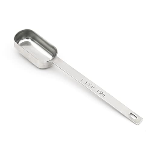 1PCS 1tbsp (3tsp, 15ml, 1/2oz) Single Measuring Spoon, Stainless Steel Long Handle Individual Teaspoons Only - size: 1tbsp|3tsp|15ml|1/16cup|1/2oz
