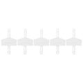 Plastic Hose Barb Fitting 3/32" Check Valve Inline One Way Non Return Barb Hose Fitting Plastic 5 Pcs