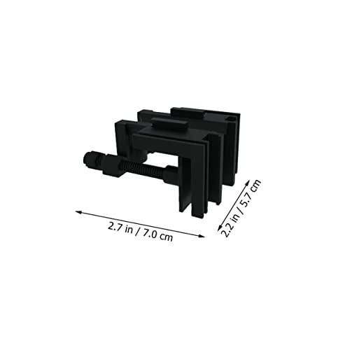 NUOBESTY 2pcs Acrylic Fish Tank Hose Holder Clip Water Filter Mounting Bracket Lightweight Multi-function Clips for Aquarium Inlet Outlet