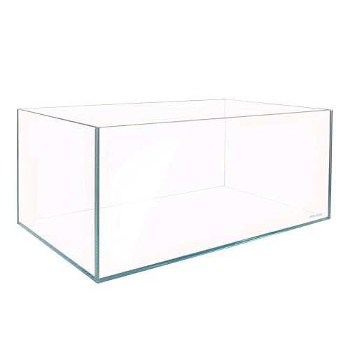 Allcolor Artisan Grade Ultra Clear Rimless Aquarium Tank, Low Iron Glass Fish Tank for Professional Aquascaping and Planted Layouts, 6-60 Gallons (34Gal - Anti-Jumping net) - size: 34Gal 35.4"L×15.7"W×15.7"H