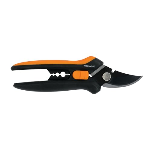 Fiskars Floral Pruning Shears - Plant Cutting Scissors/Garden Clippers For Deadheading and Working with Flowers - Black/Orange - style: Floral Pruner