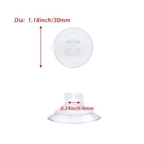 50Pcs Adhesive Suction Cups Fish Tank Wire Sucker Pad Wall Hanging Bulk Lights String Holder Rope Glass Suction Cup Clip