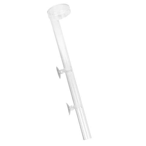 Aquarium Shrimp Feeding Tube and Dish, 40cm Transparent Acrylic Feeder with Suction Cups