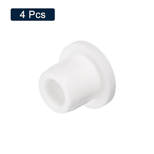 uxcell 4 Pieces White Plug Holes, T10 Waterproof Rubber Button Plug for 10mm / 0.39" Hole - size: 10mm
