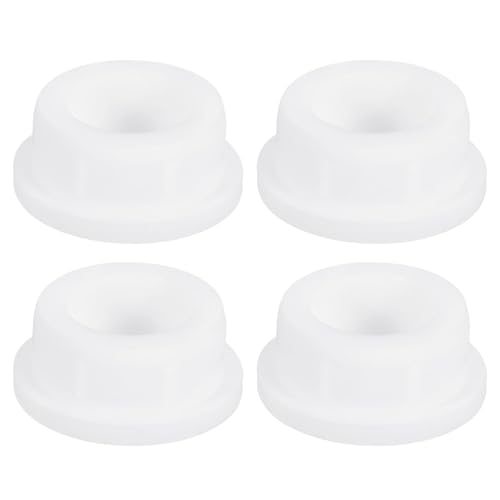 uxcell 4Pcs White Plug Holes, Waterproof Rubber Button Plug for 31mm / 1.22" Hole - size: 31mm