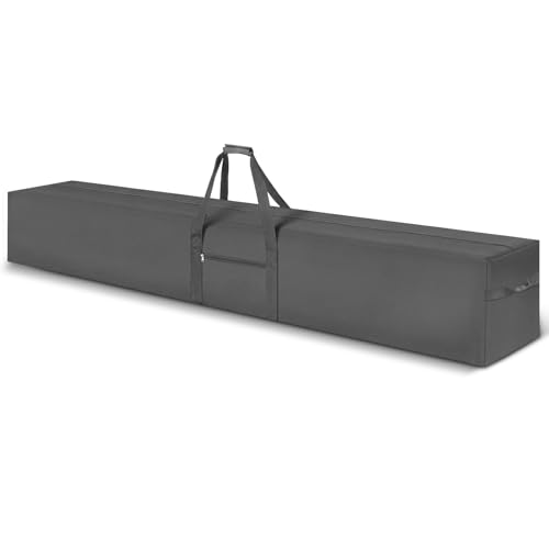 1 Pack 83 x 16 x 12 Inch, 260 L Extra Large Duffle Bag Camping Tent Storage Bag Heavy Duty Waterproof Sport Outdoor Equipment Carrying Case for Pole Travel Canopy Hammock Tripod(Gray) - color: Gray, size: 83 x 16 x 12 Inch, 260 L