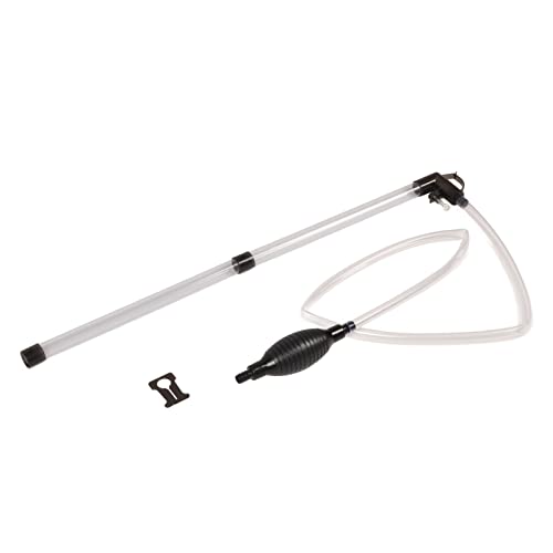Manual Aquarium Water Changer, Fish Tank Siphon Gravel Vacuum Cleaner for Water Changing and Filter Sand Cleaning with PVC Hose and Filter Heads for Freshwater Tanks