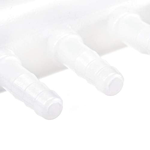 uxcell 8mm to 4mm 4 Way Aquarium Air Line Tubing Splitter Connector Fish Tank Plastic Air Flow Divider Oxygen Splitter Lever Valve