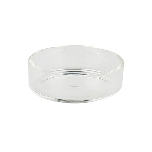 Kisangel 5pcs Round Shrimp Food Basin Crystal Feeding Dish for Shrimp Fish and Reptiles Durable Aquarium Ornament with Transparent Design for Enhanced Tank Aesthetics - size: Size 2