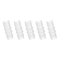 MECCANIXITY 5pcs Plastic Hose Barb Fitting, 3/4" Barbed Hose Pipe Fitting Splicer Mender Joint Adapter for Water Liquid Fuel Line Tube, Clear - color: Clear, size: 0.75 Inch