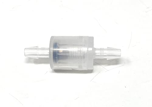 1/8" Barb Polypropylene Ball Cone Spring Check Valve One Way Inline 2 PK [JS-106-2] For Fish Tanks, Orthotics- Valvula Check Para Peceras y Flujos de una direccion