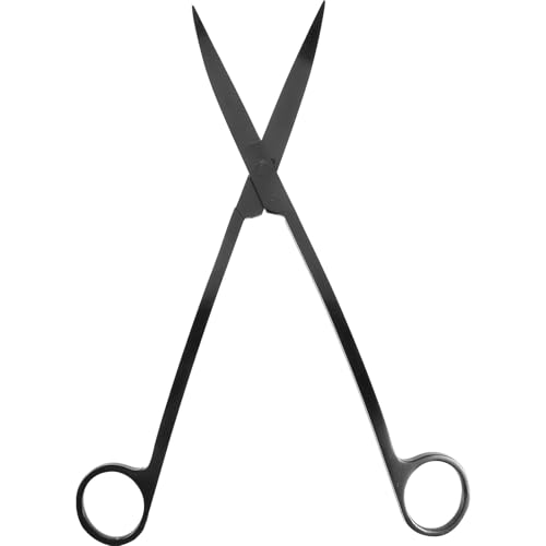 Toddmomy Stainless Steel Aquarium Plant Scissors for Trimming Aquatic Plants Portable Fish Tank Algae Trimmer Ergonomic Handle Aquarium Cleaning Tool for Easy Maintenance