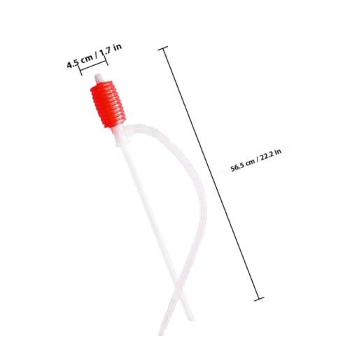 Levemolo 2 Pcs Manual Gas Siphon Hose Pump for Car Fuel Transfer Hand-operated Oil Siphon Tube with Fast Suction Multiuse Fluid Transfer Pump for Oil Change